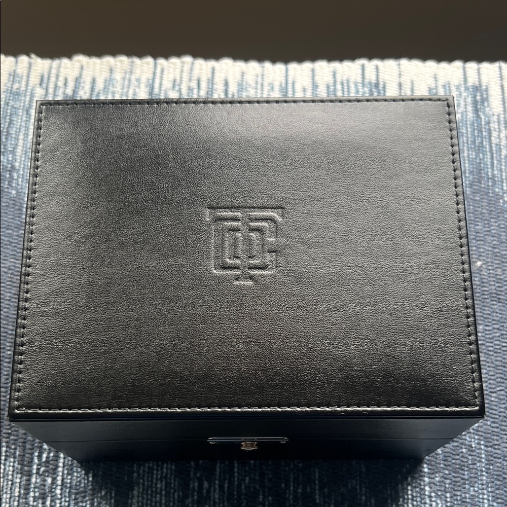 Tiffany & Co. Black Leather  Watch Box